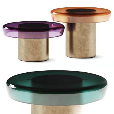 GLAS ITALIA 现代彩色玻璃茶几